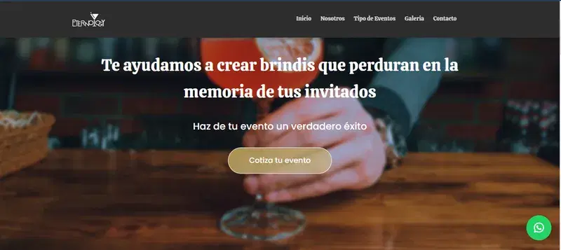 Captura de la web de Eternology