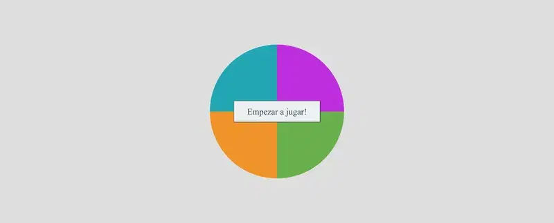 Captura del juego Simón Dice